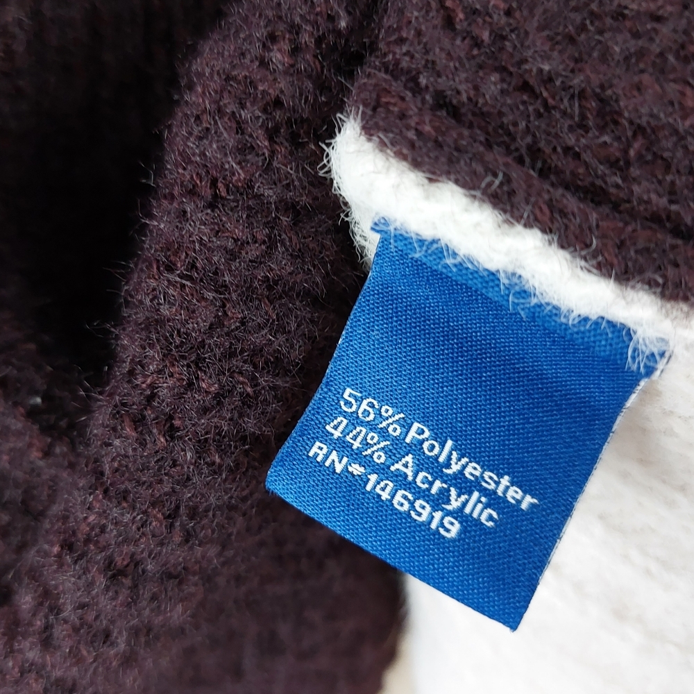 Fuzzy Plush Ribbed Knit Sweater Pullover - Picture 4 of 4